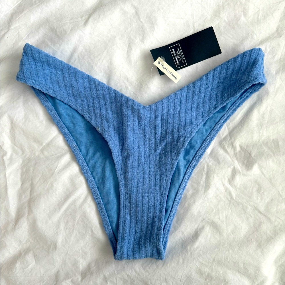 ABERCROMBIE High Leg Cheeky Women’s Swim Bottom | Size XS | NEW WITH TAGS